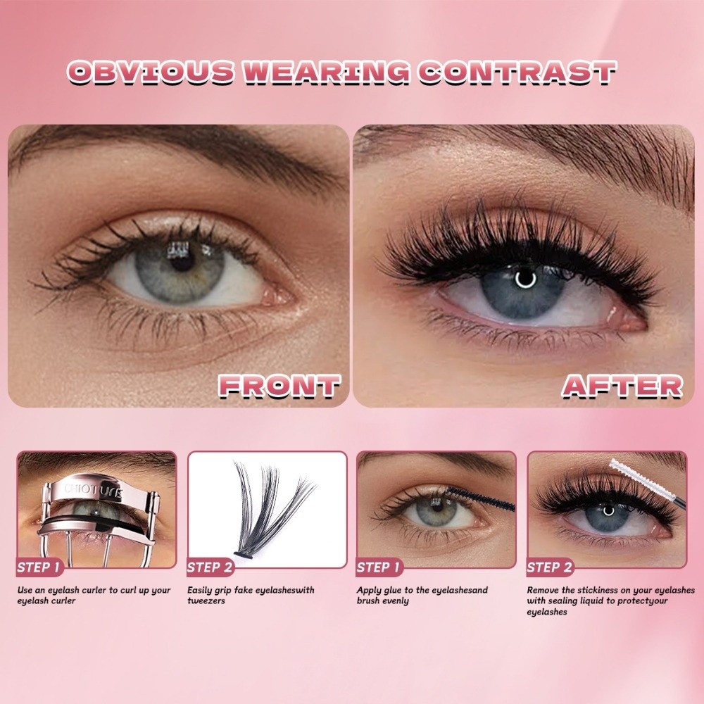 Lashes Eyelash Extension - 8-16mm Length False Eyelashes Natural Look