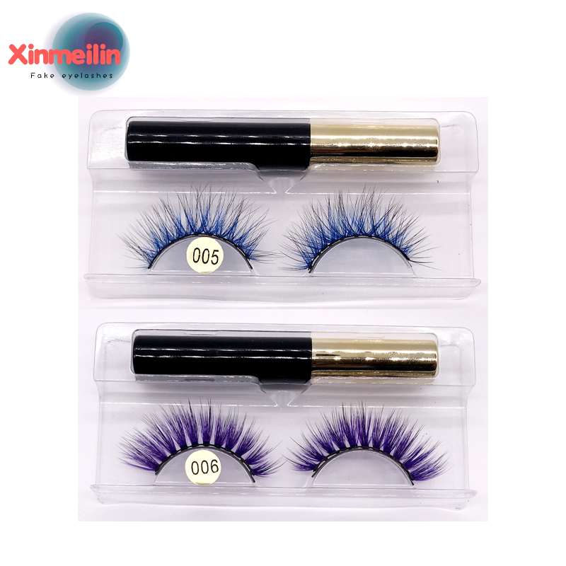 Eyelash Extension Last - 3D Colored Magnetic Eyelashes Set Waterproof