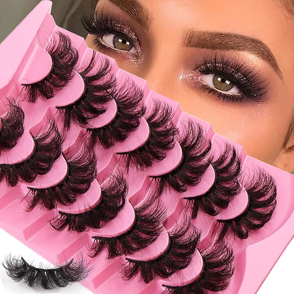 Eyelash Extension Last - 7 Pairs Faux Mink Eyelashes Long
