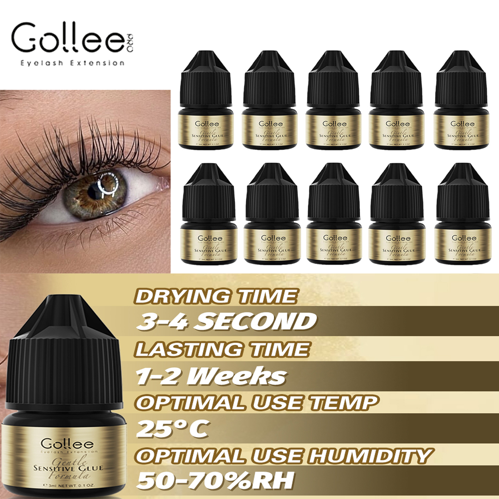 Eyelash Extension Eye Irritation - Gollee Eyelash Adhesive Clustered Eyelash Extension