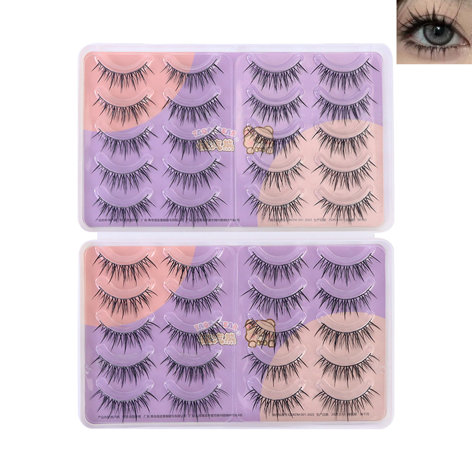 3D Manga Lash strips Dramatic  - Eyelash Extension Volume Styles 评论和价格