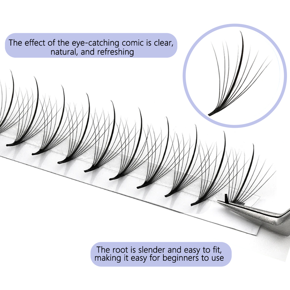 AGUUD 3D 5D 7D 9D 11D 13D 15D  - Eyelash Extension Russian Volume 评论和价格