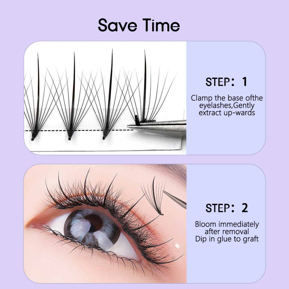 AGUUD 3D 5D 7D 9D 11D 13D 15D  - Eyelash Extension Russian Volume 评论和价格