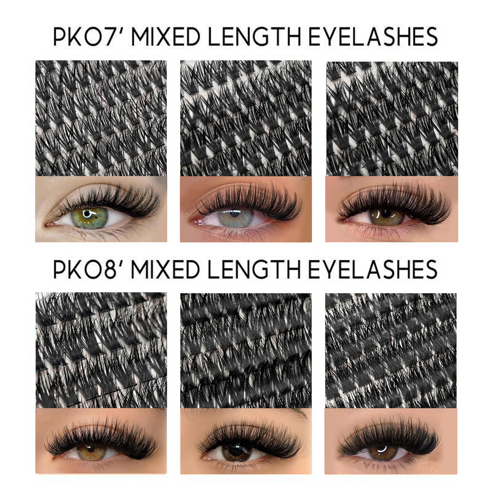3 Rows N1/N3/N5 Optional Eyela - Eyelash Extension Options 评论和价格