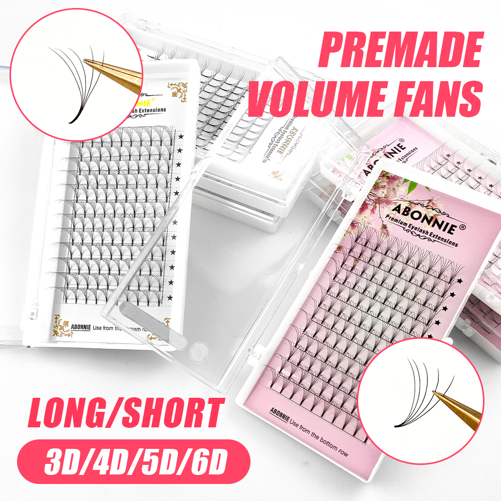 ABONNIE 3D/4D/5D/6D Long Stem  - Eyelash Extension Russian Volume 评论和价格