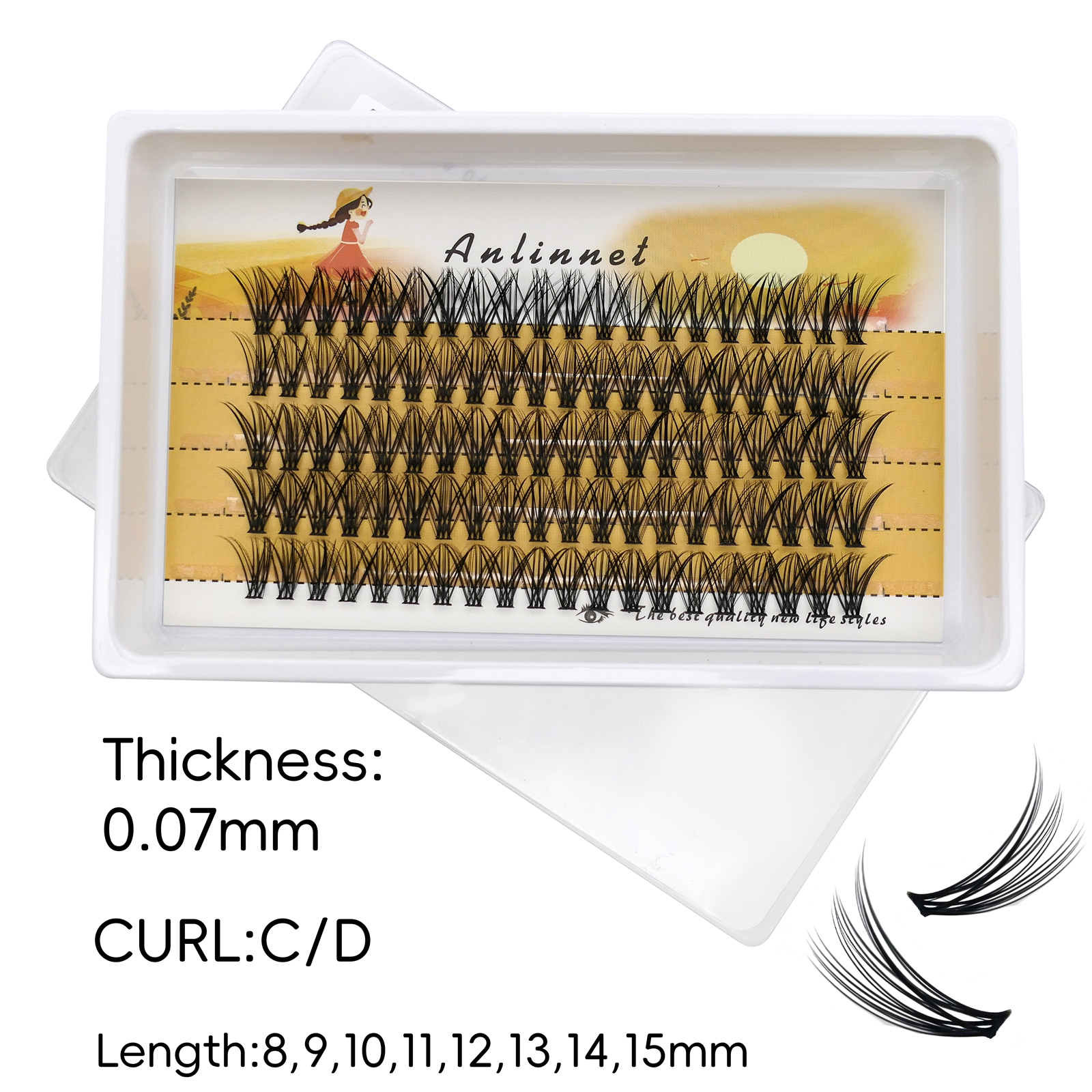 5 Rows Individual Faux Mink La - Eyelash Extension Options 评论和价格