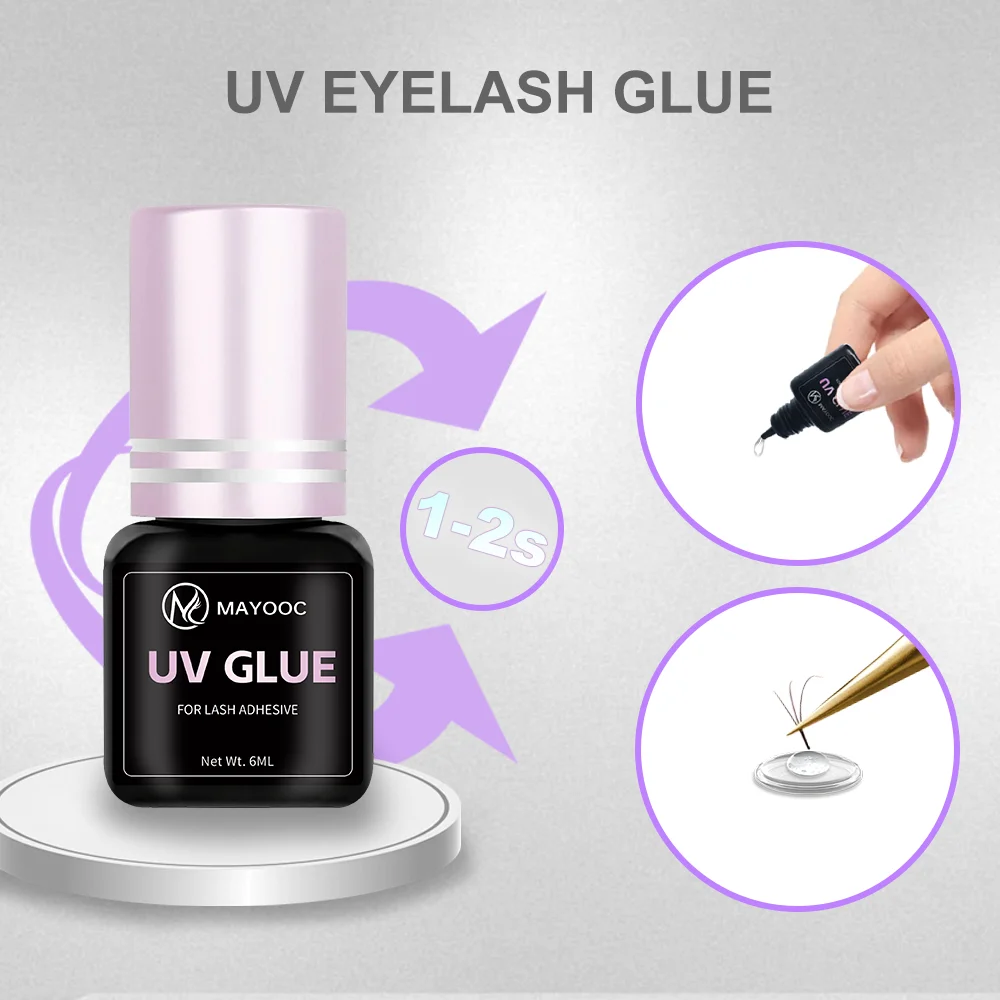 MAYOOC Fast Drying 0.1S UV Eye - Eyelash Extension Last 评论和价格