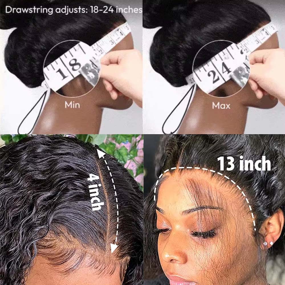 Geeta Yaki Drawstring Wig 13x4 - Eyelash Extension Natural Look 评论和价格