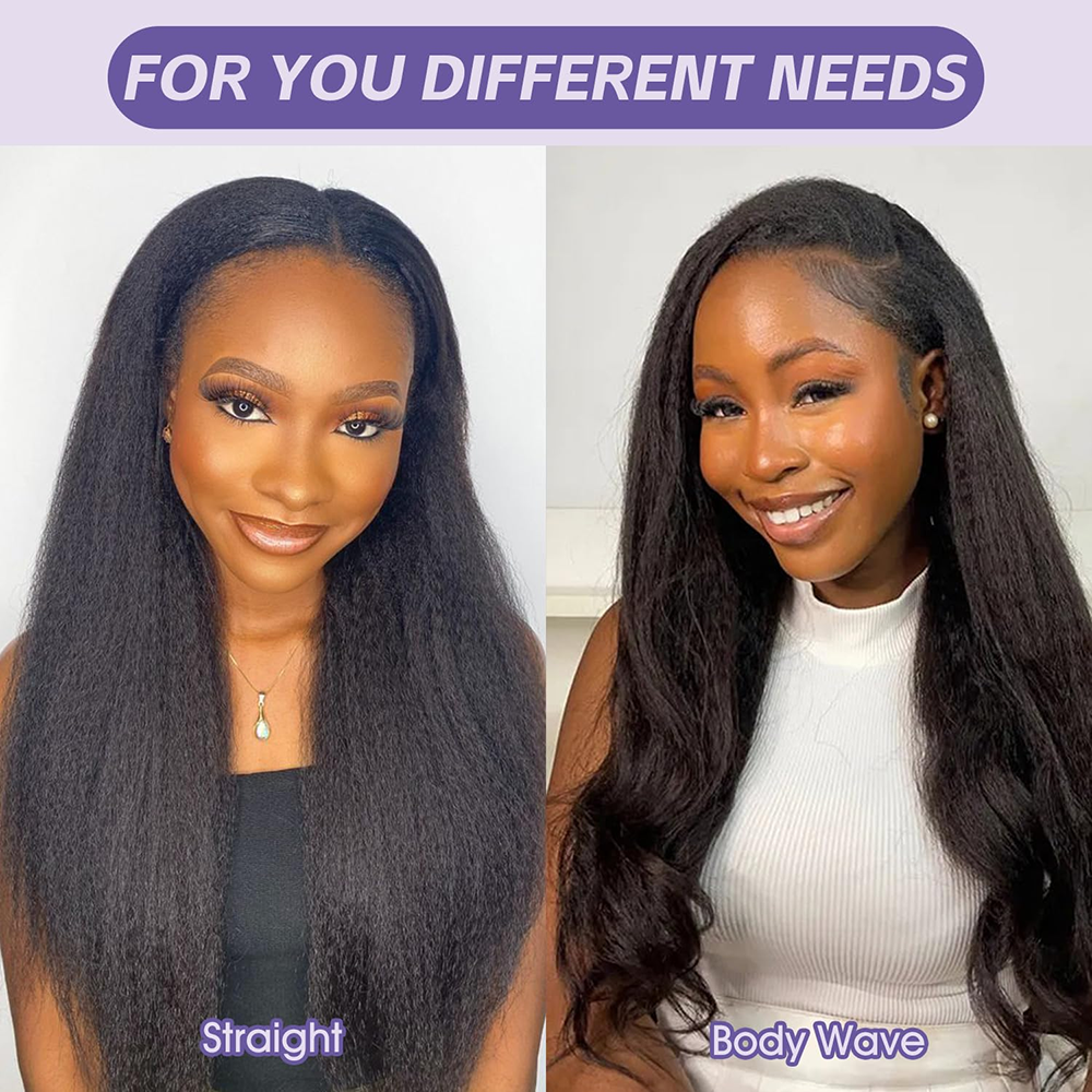 Geeta Yaki Drawstring Wig 13x4 - Eyelash Extension Natural Look 评论和价格