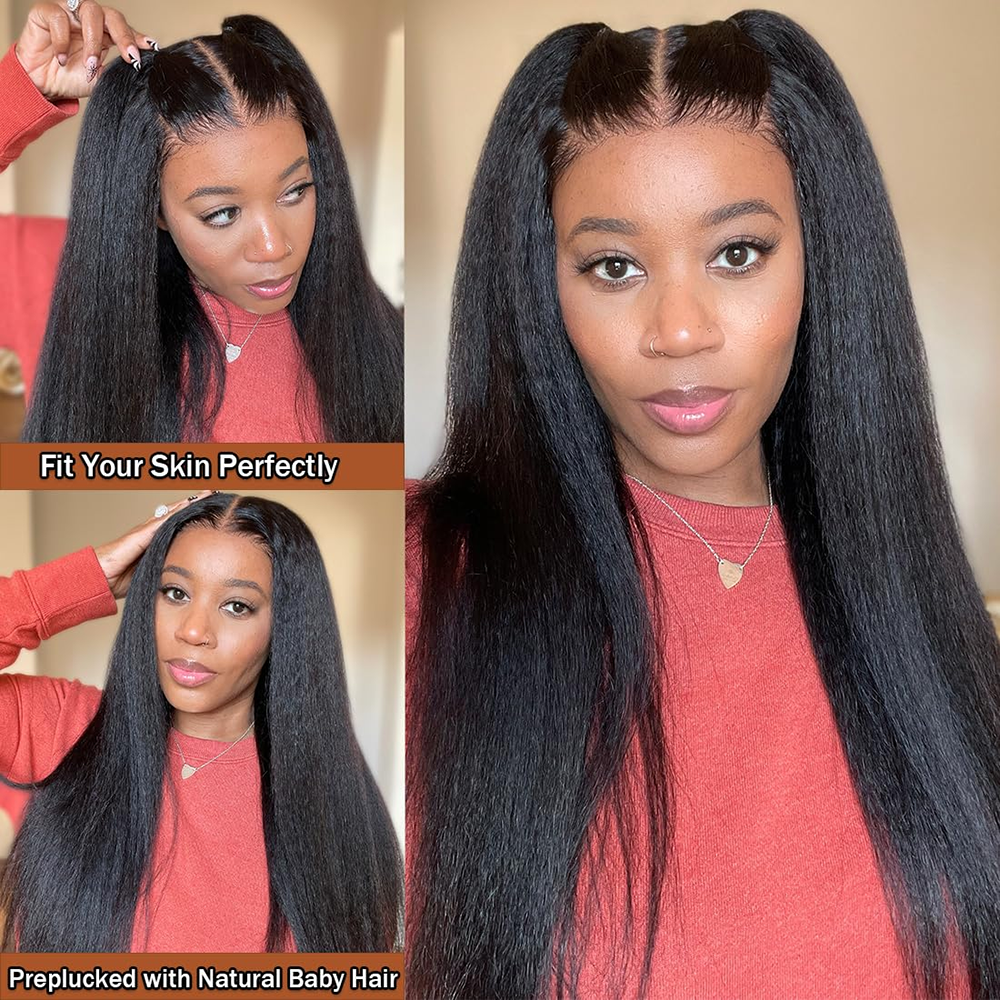 Geeta Yaki Drawstring Wig 13x4 - Eyelash Extension Natural Look 评论和价格