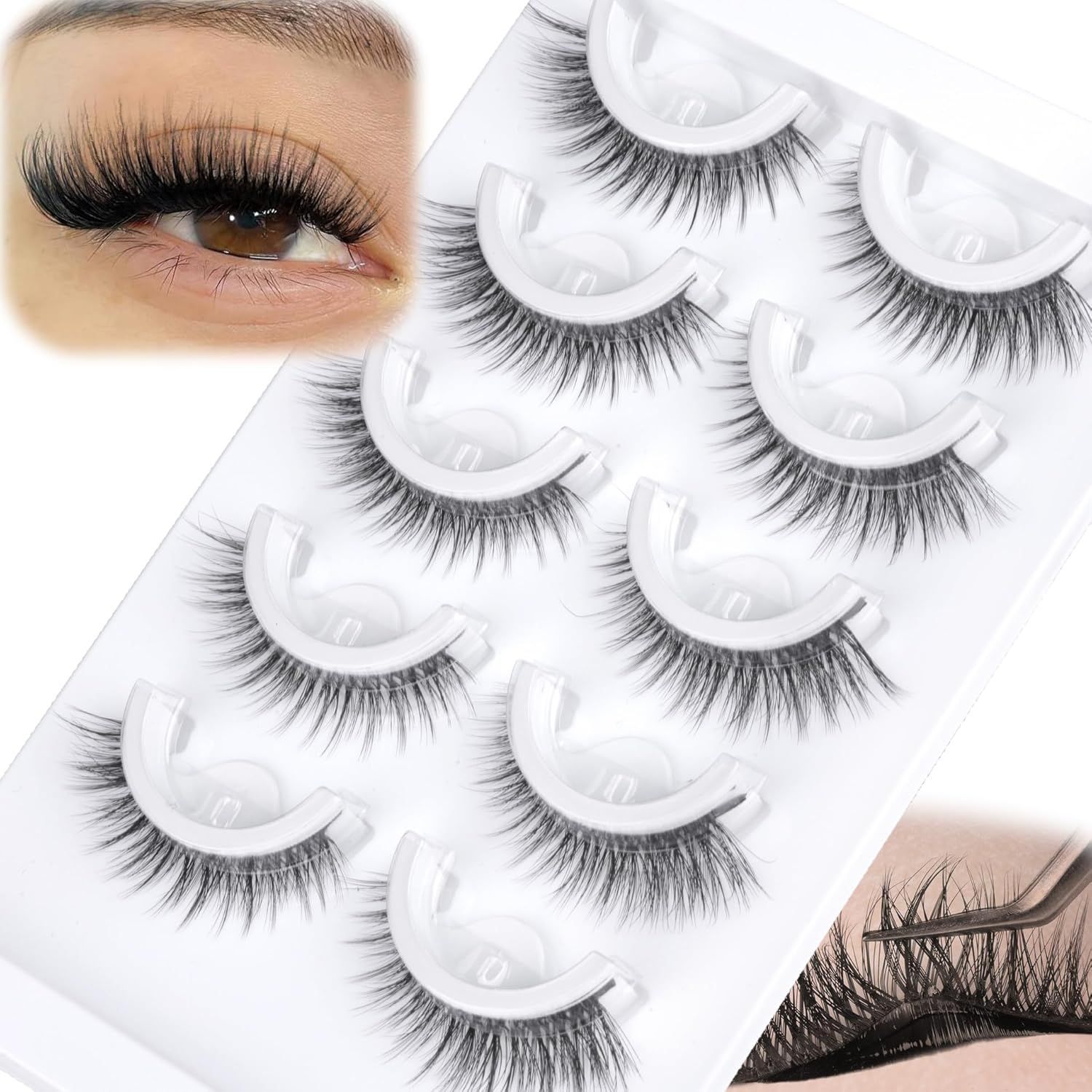 Reusable Lashes D Curl False E - Mega Volume Lash 评论和价格