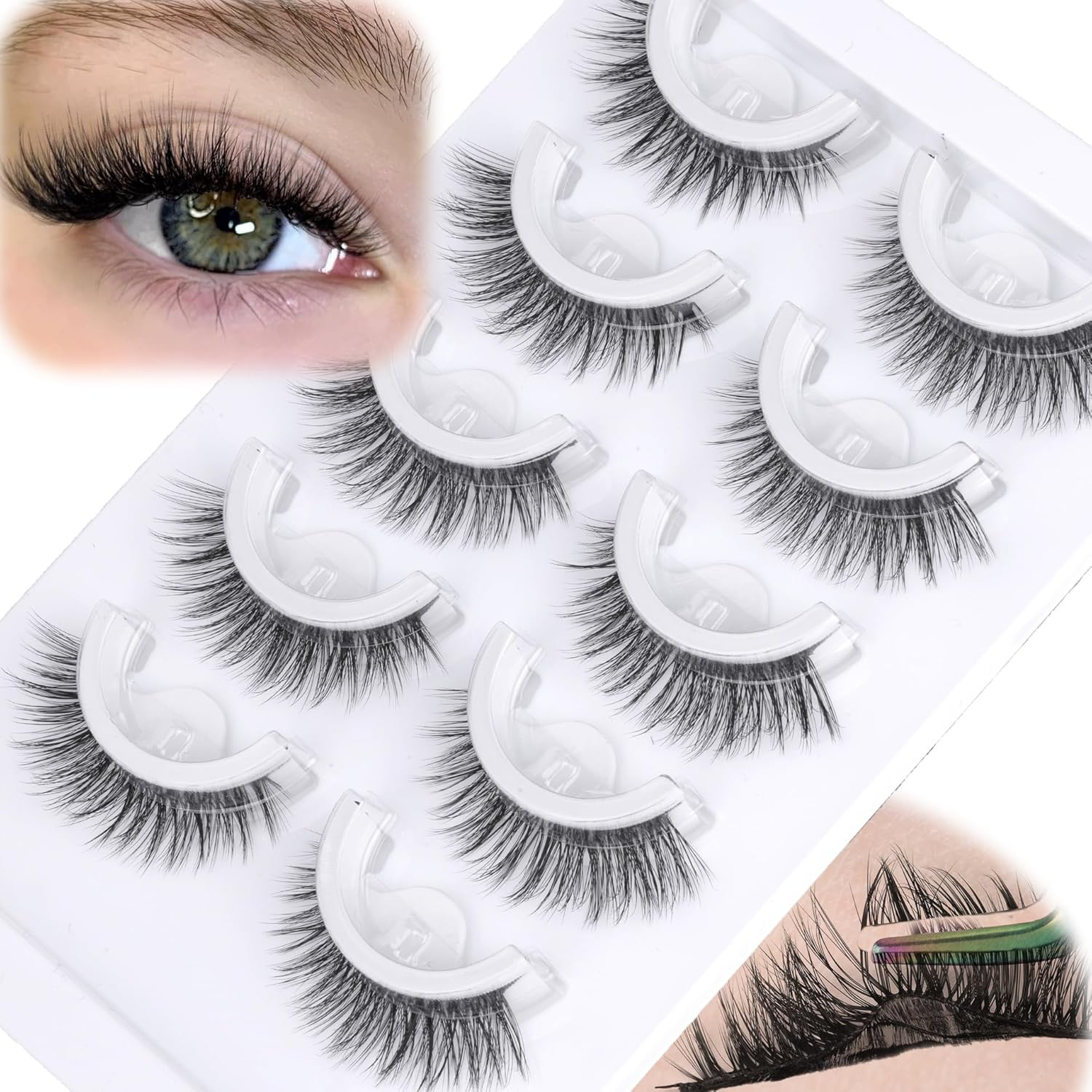 Reusable Lashes D Curl False E - Mega Volume Lash 评论和价格