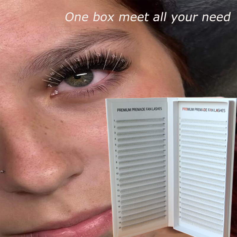 800/1600 Fans Narrow Premade L - Eyelash Extension Review 评论和价格