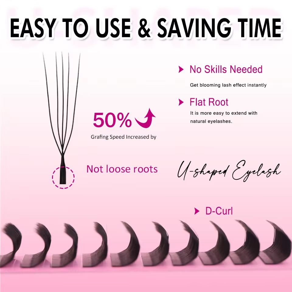 New Style U-Shaped 3D 4D 5D Ey - Eyelash Extension Last 评论和价格