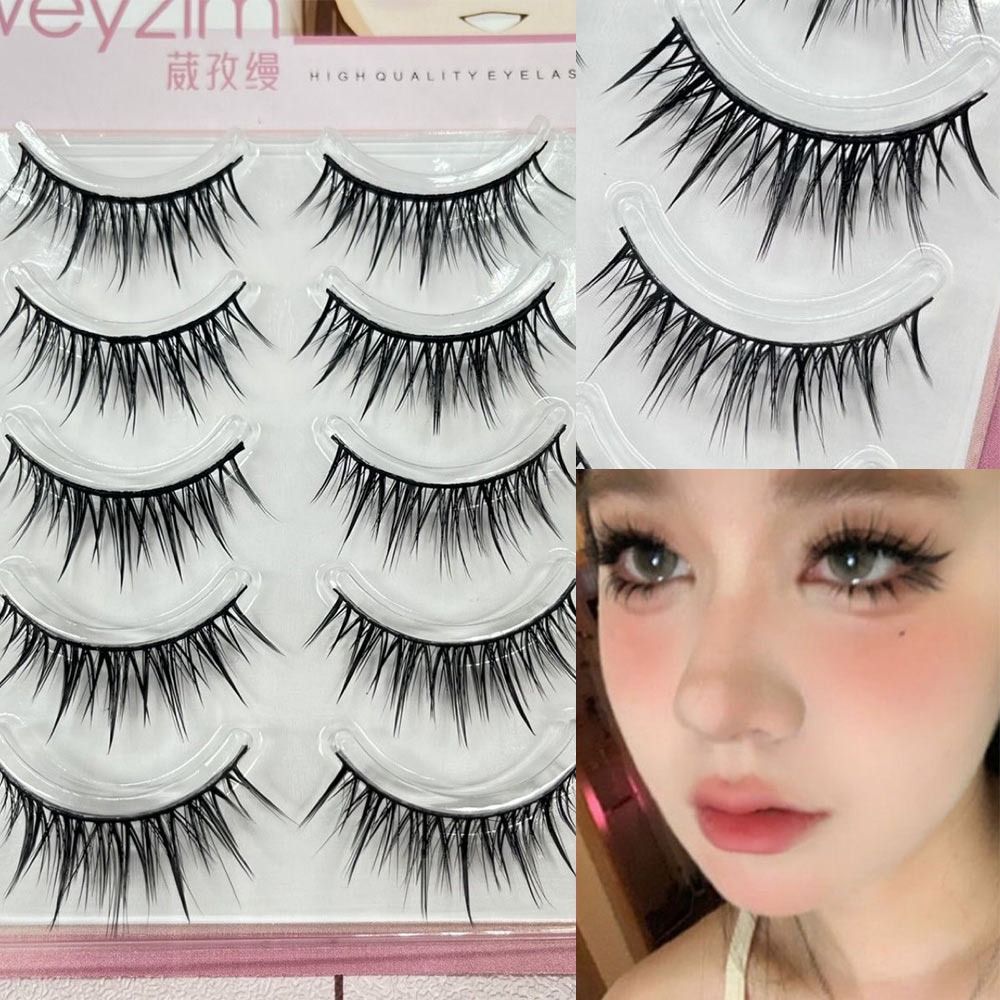 5 Pairs Pack Japanese Cosplay  - Eyelash Extension Japanese 评论和价格