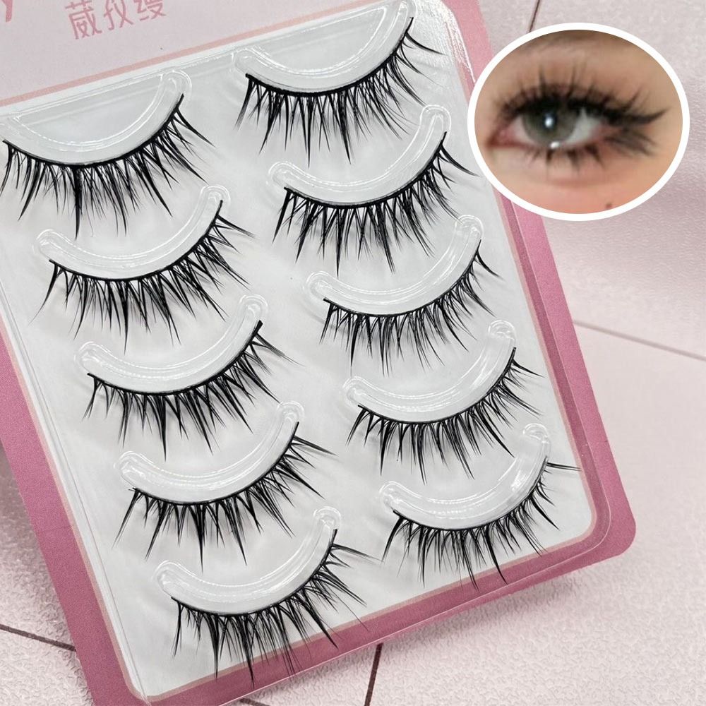 5 Pairs Pack Japanese Cosplay  - Eyelash Extension Japanese 评论和价格