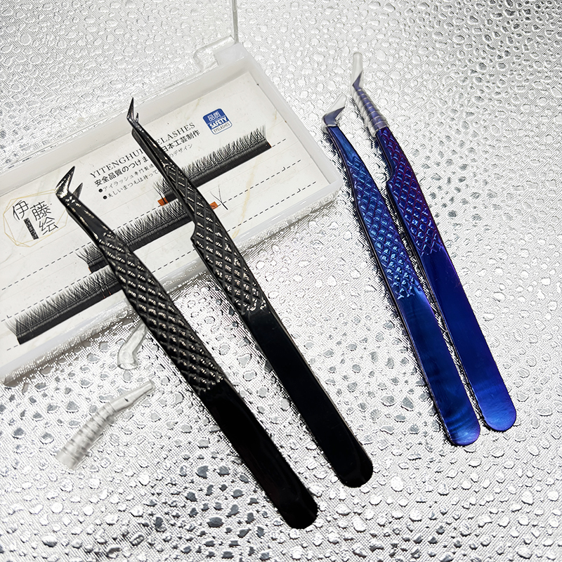 2pcs/set False Lash Tweezers F - Mega Volume Lash 评论和价格