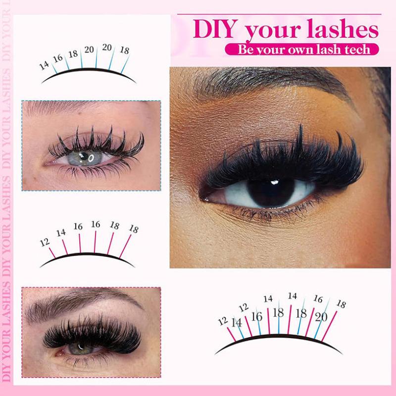 Volume Lash Clusters Mink Wisp - Lashes Eyelash Extension 评论和价格