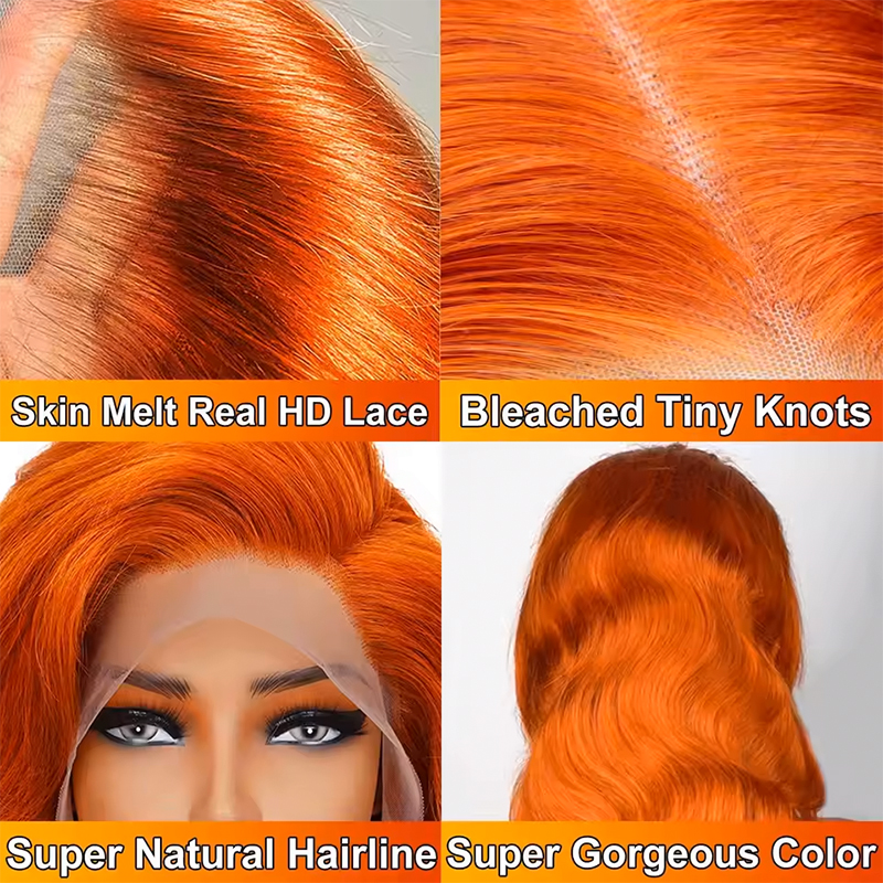 220% Density 16-36 Inch Orange - Eyelash Extension Natural Look 评论和价格