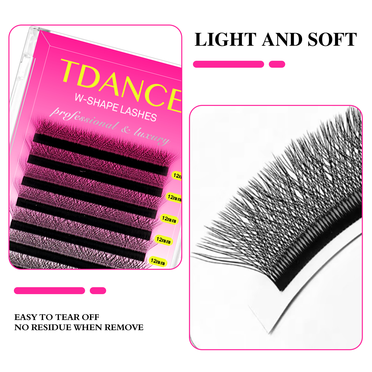 TDANCE 4D W Eyelash Extensions - Eyelash Extension Volume Styles 评论和价格