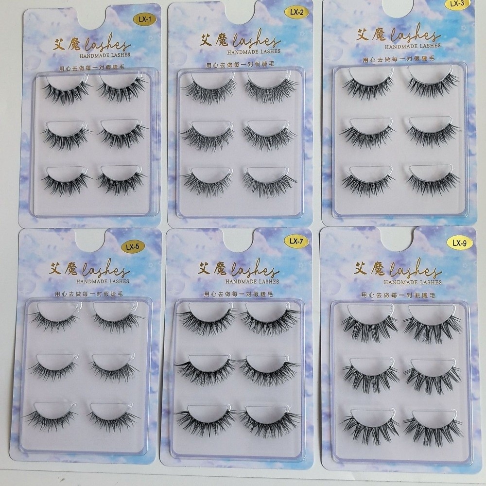 Natural Look False Eyelashes 3 - Eyelash Extension Japanese 评论和价格