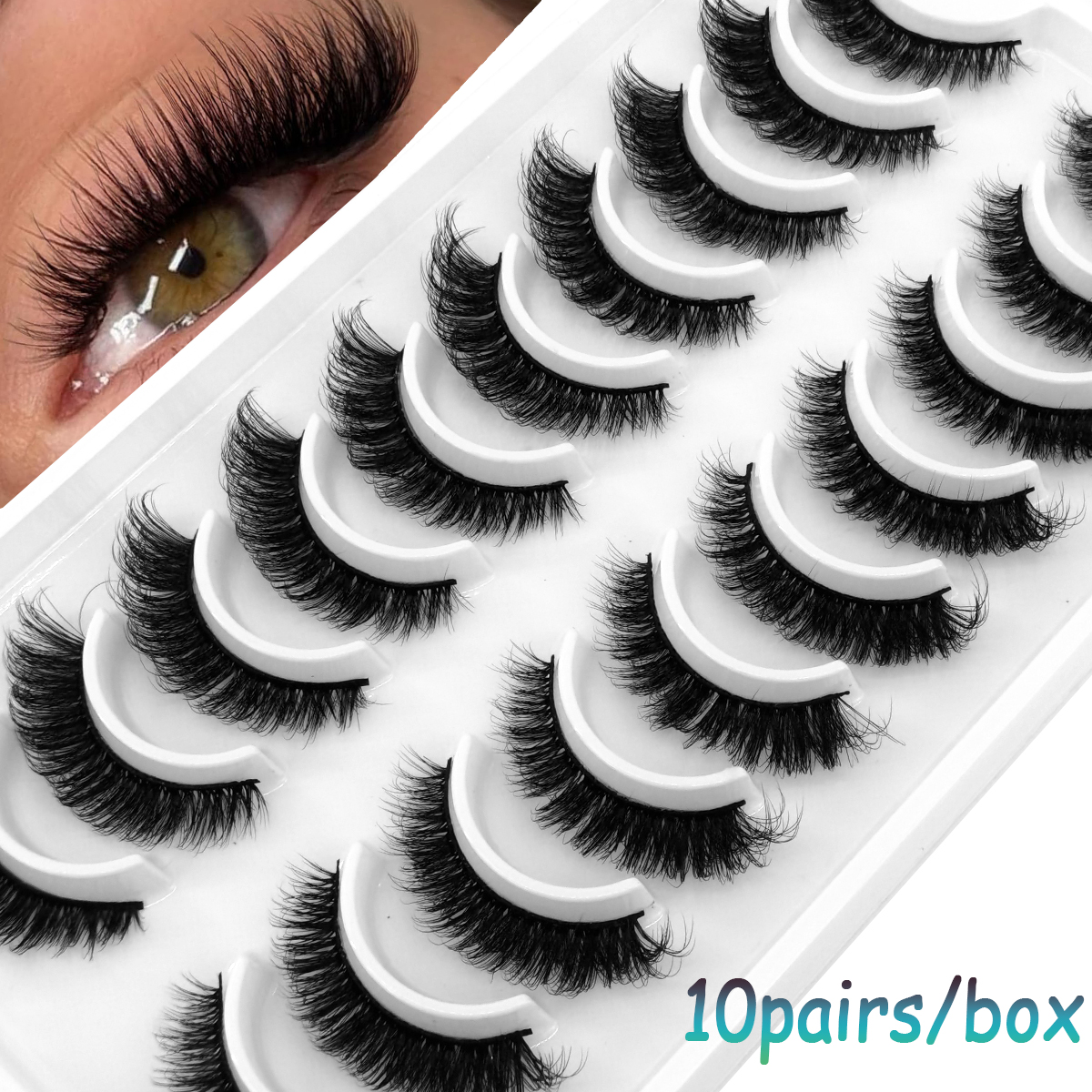 HBZGTLAD Russian Strip Lashes  - Eyelash Extension Review 评论和价格