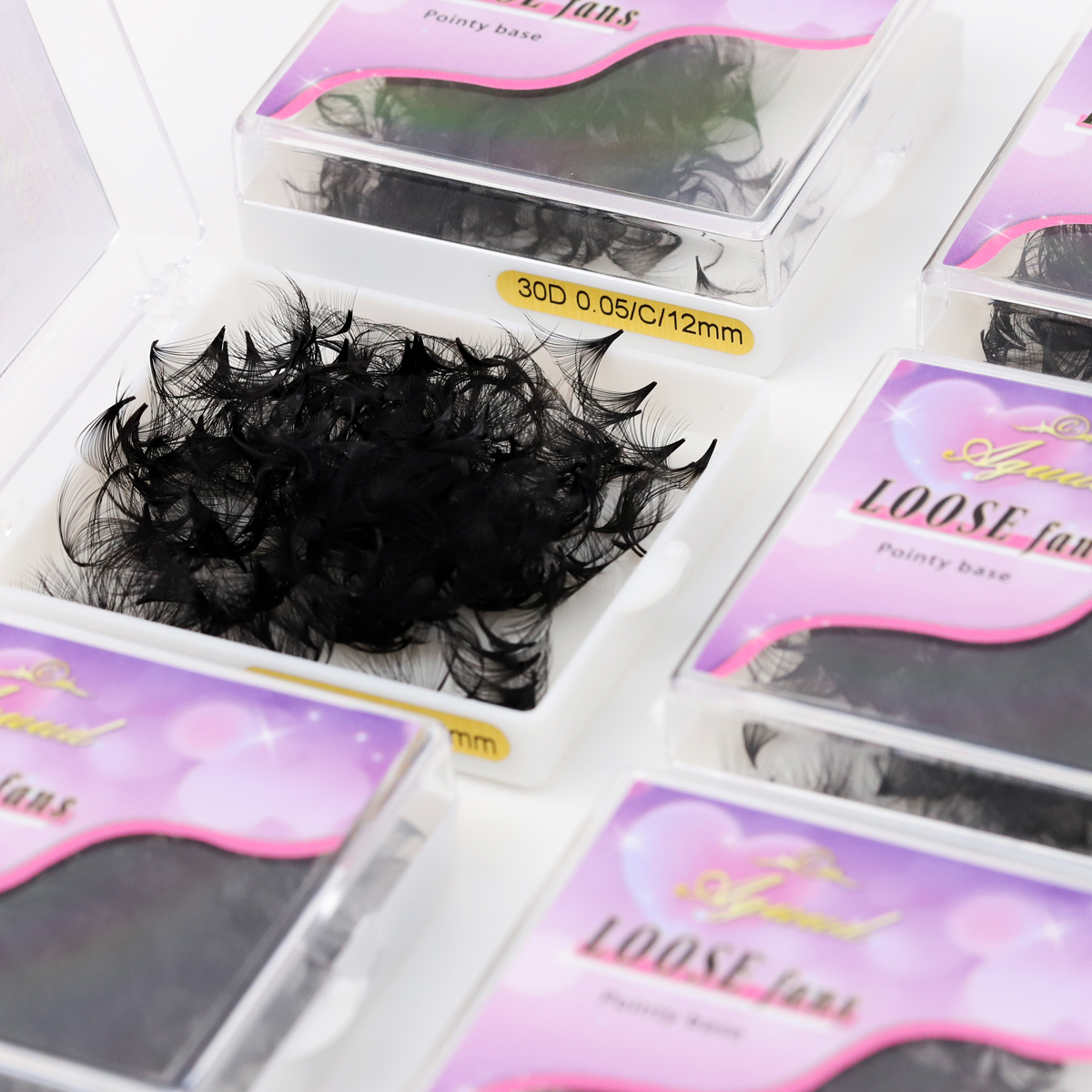 Aguud 2500 Fans Loose Fans Poi - Mega Volume Lash 评论和价格