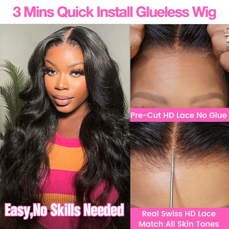 Wear Go Glueless Body Wave Lac - Eyelash Extension Natural Look 评论和价格