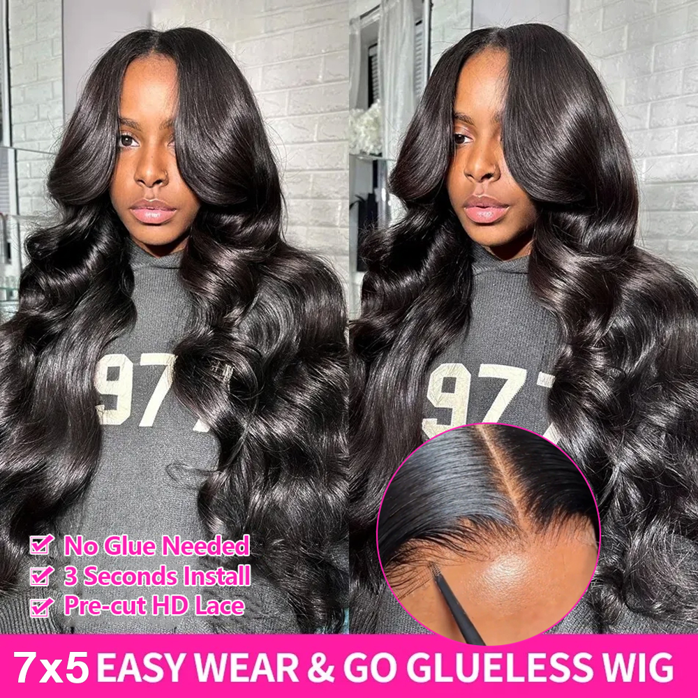Wear Go Glueless Body Wave Lac - Eyelash Extension Natural Look 评论和价格