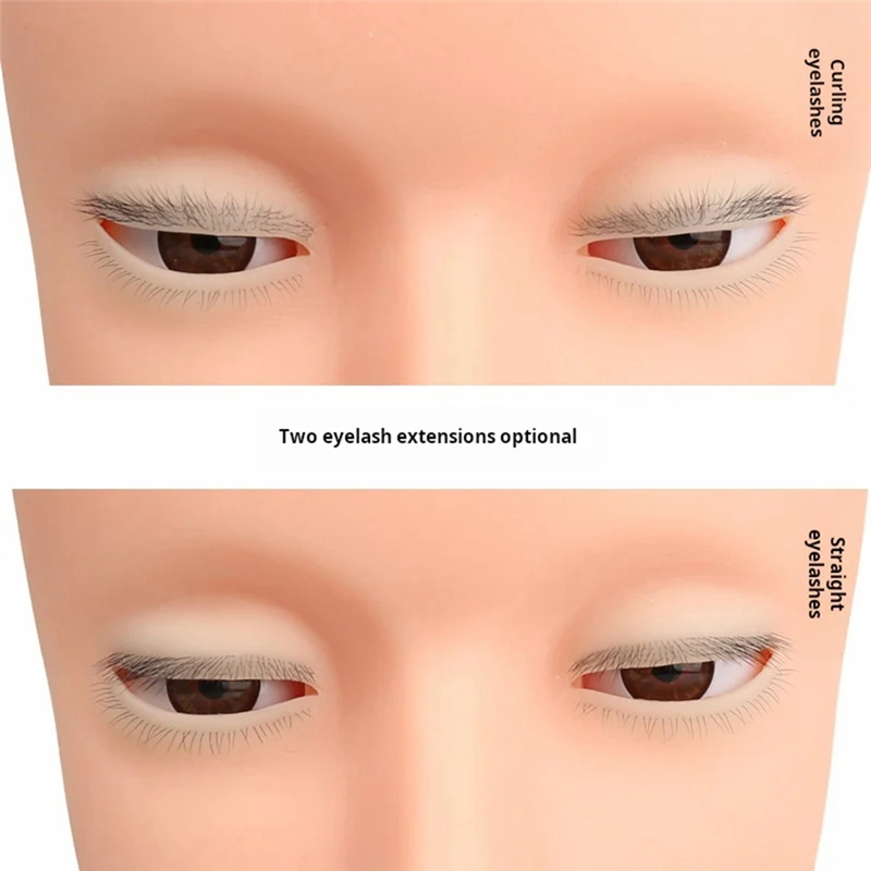 New Real 4 Layers Mannequin He - Eyelash Extension Open Eye 评论和价格