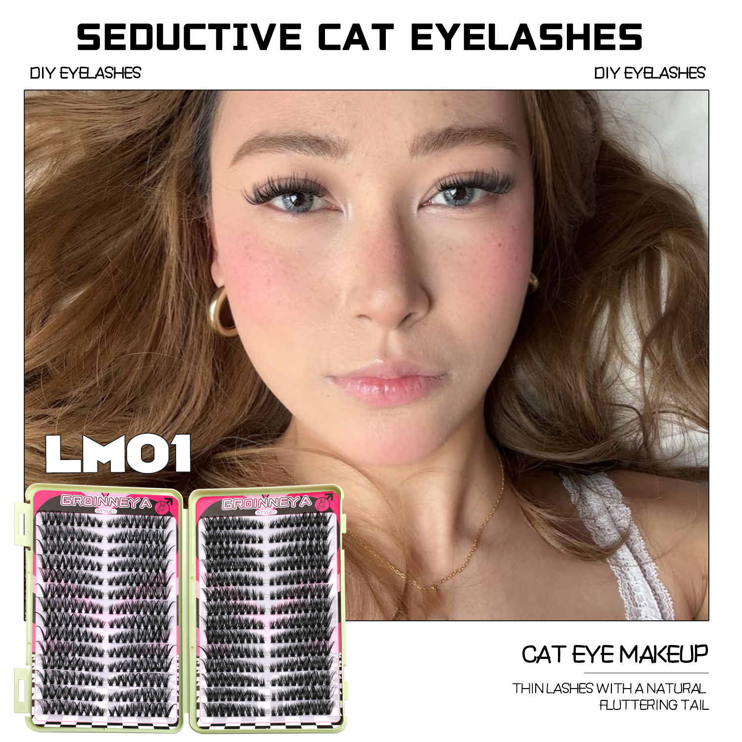 GROINNEYA DIY Lash Clusters​​  - Eyelash Extension Last 评论和价格