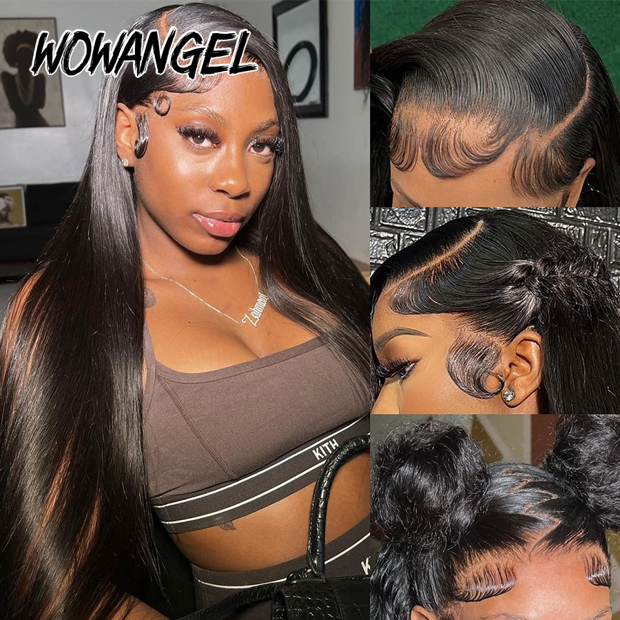 WOWANGEL Straight Lace Front W - Eyelash Extension Natural Look 评论和价格