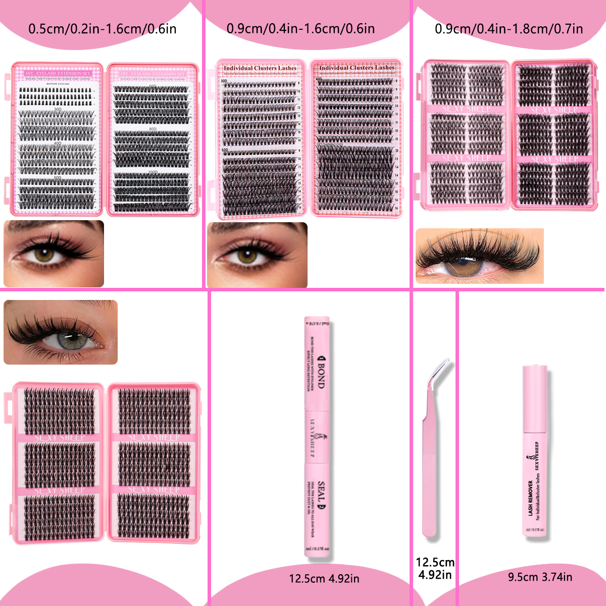 Volume Eyelashes Clusters Kit  - Eyelash Extension Volume Styles 评论和价格