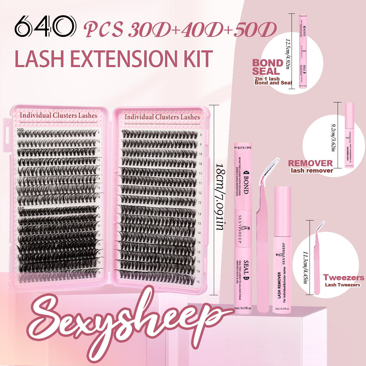 Volume Eyelashes Clusters Kit  - Eyelash Extension Volume Styles 评论和价格