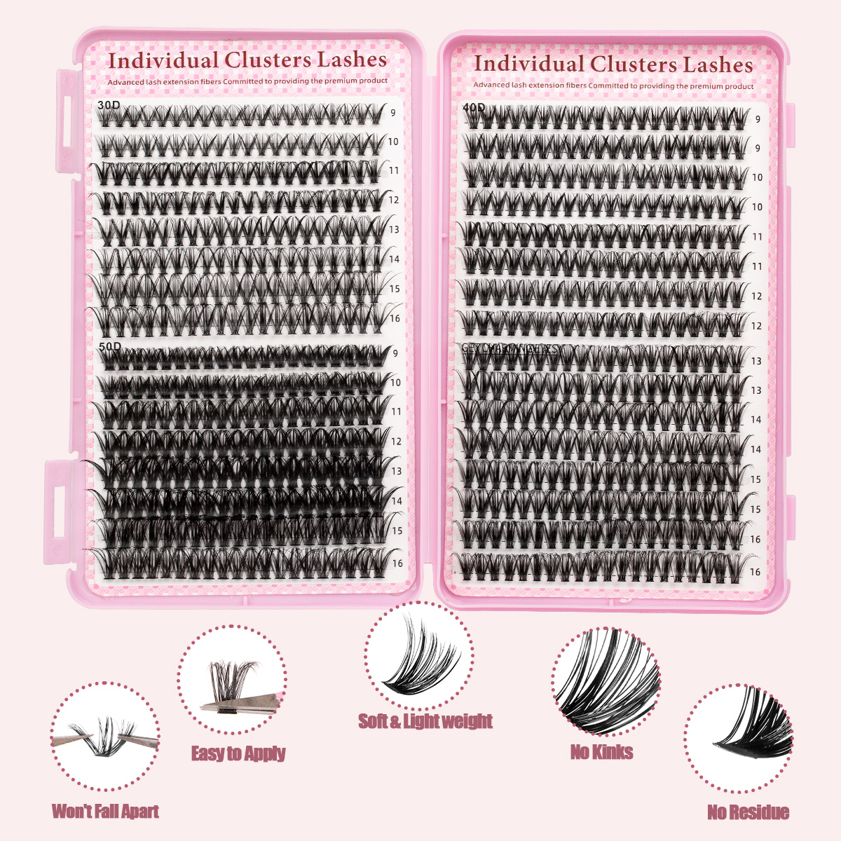 Volume Eyelashes Clusters Kit  - Eyelash Extension Volume Styles 评论和价格