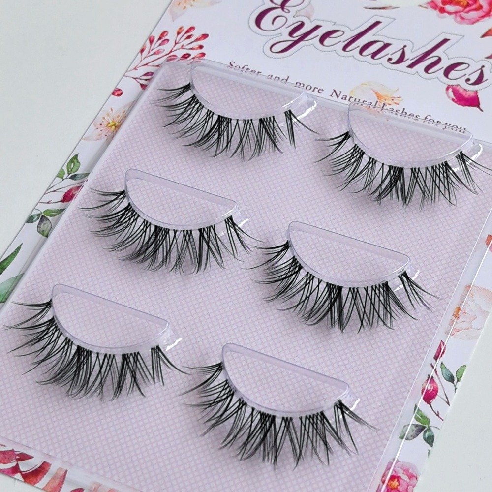 New Natural Look False Eyelash - Eyelash Extension Japanese 评论和价格