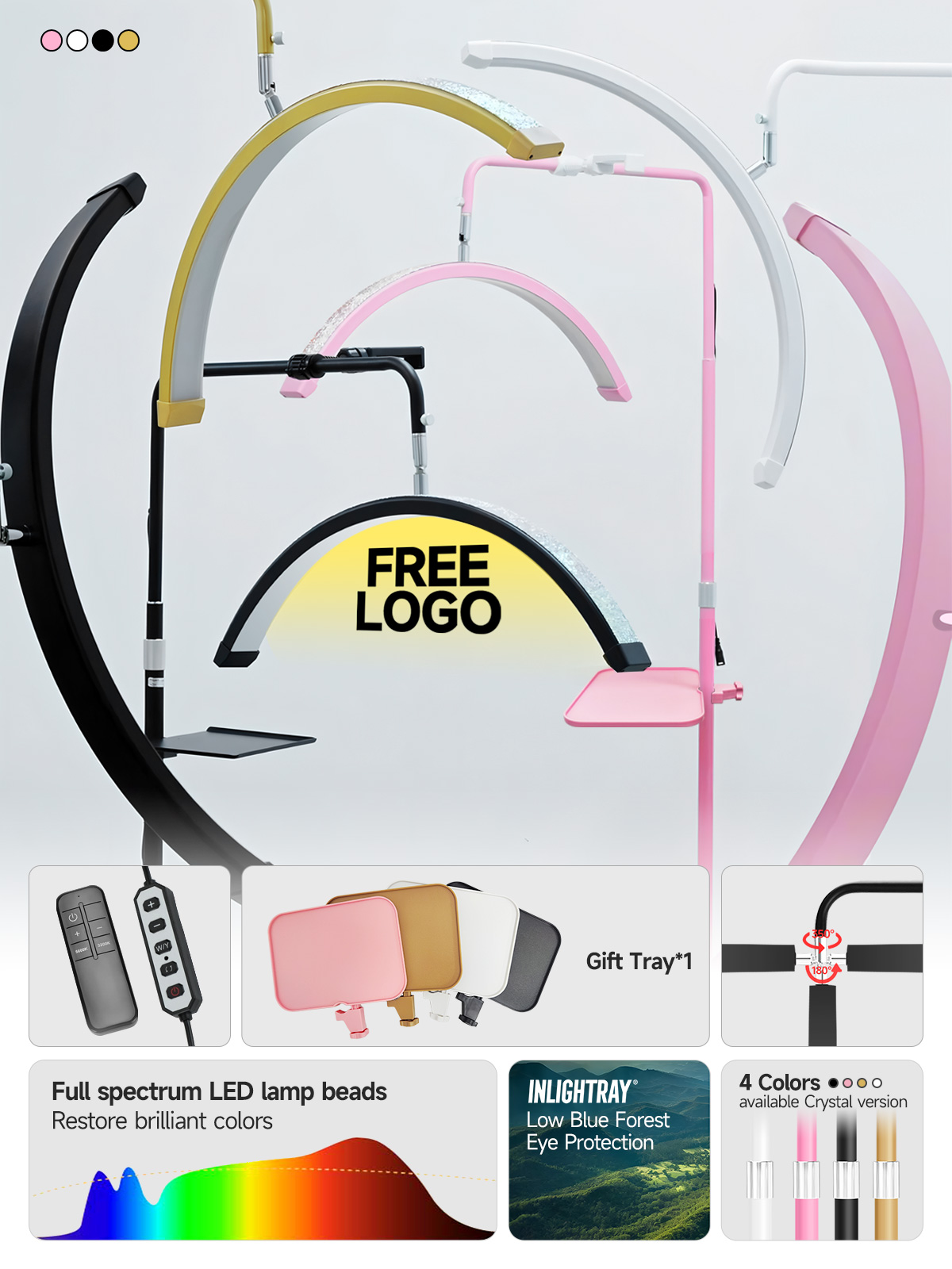 Premium OEM Free LOGO 23inch 4 - Eyelash Extension Logo Design 评论和价格