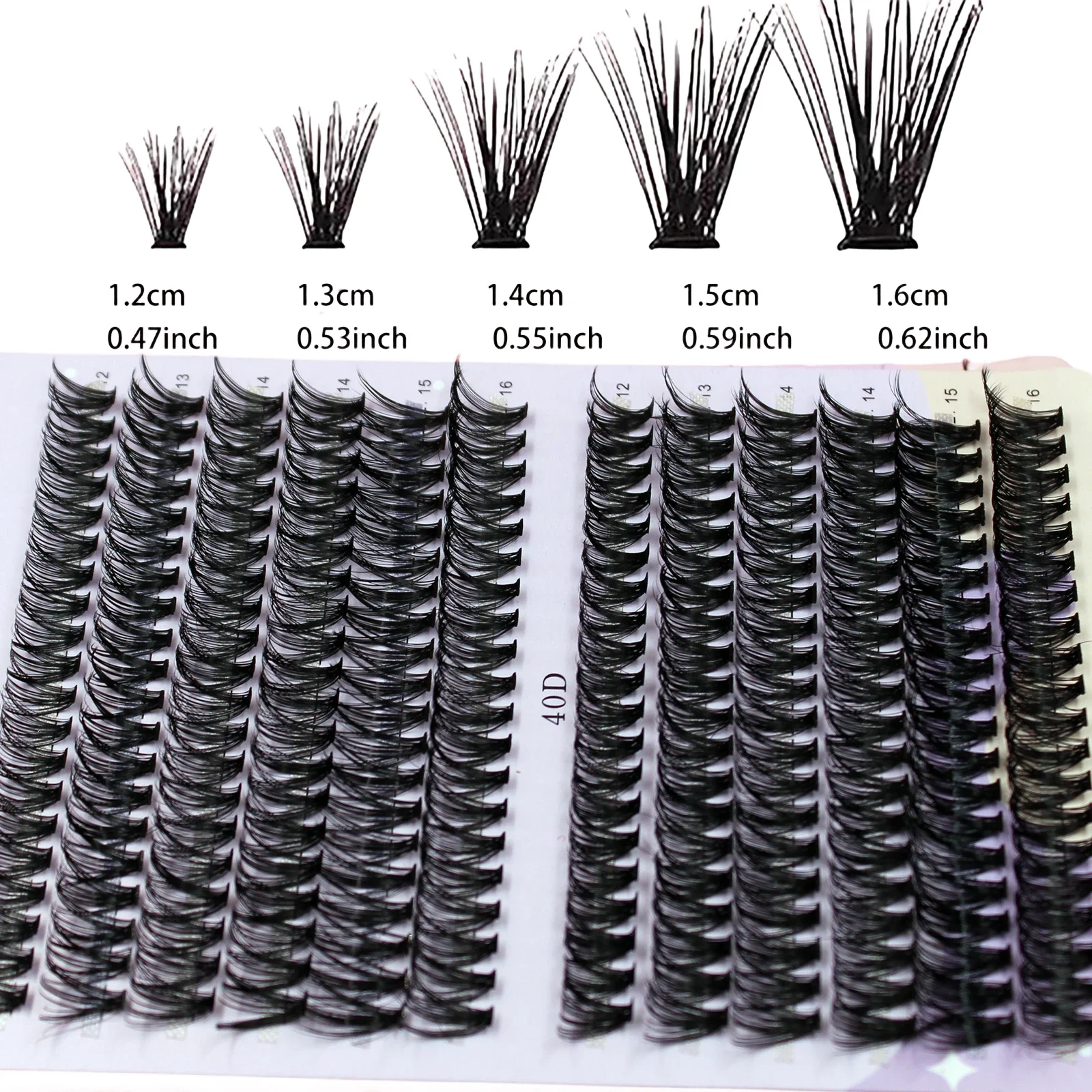 Natural Thick 30/40D Mix 12-16 - Eyelash Extension Russian Volume 评论和价格