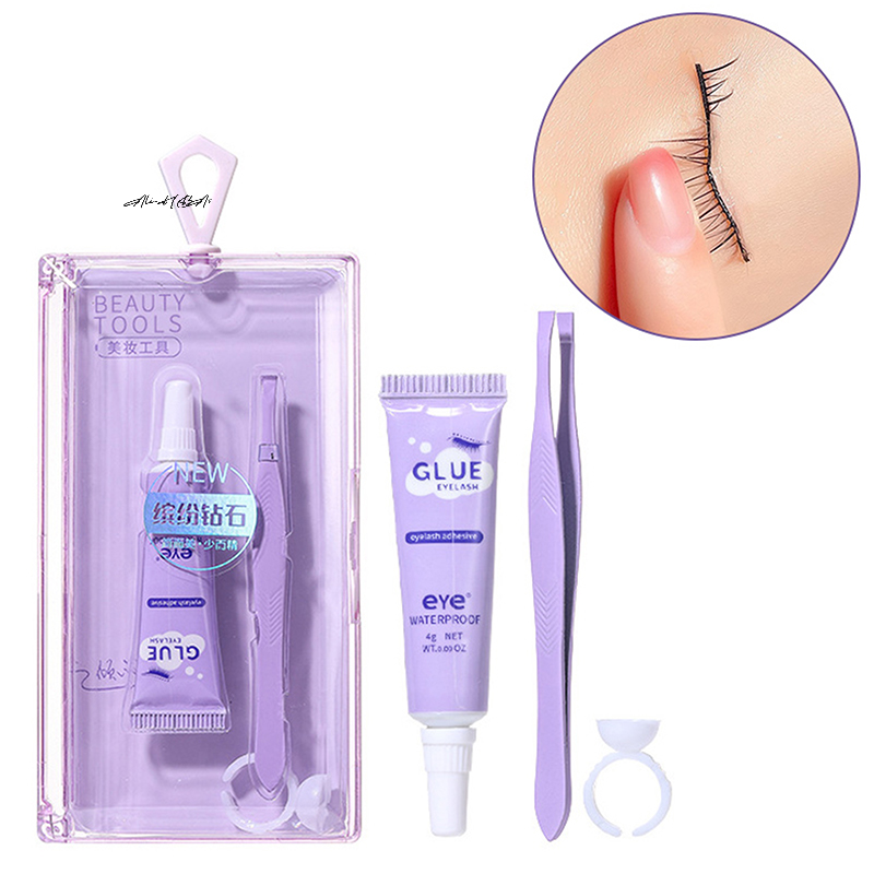 Eyelash Glue With Tweezers Set - Eyelash Extension Eye Irritation 评论和价格