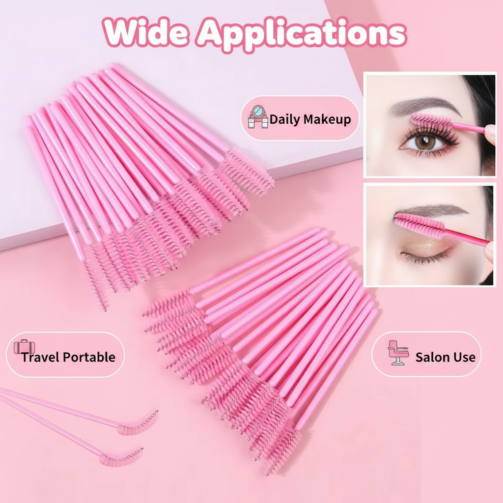 50pcs Disposable Eyelash Brush - Lashes Eyelash Extension 评论和价格