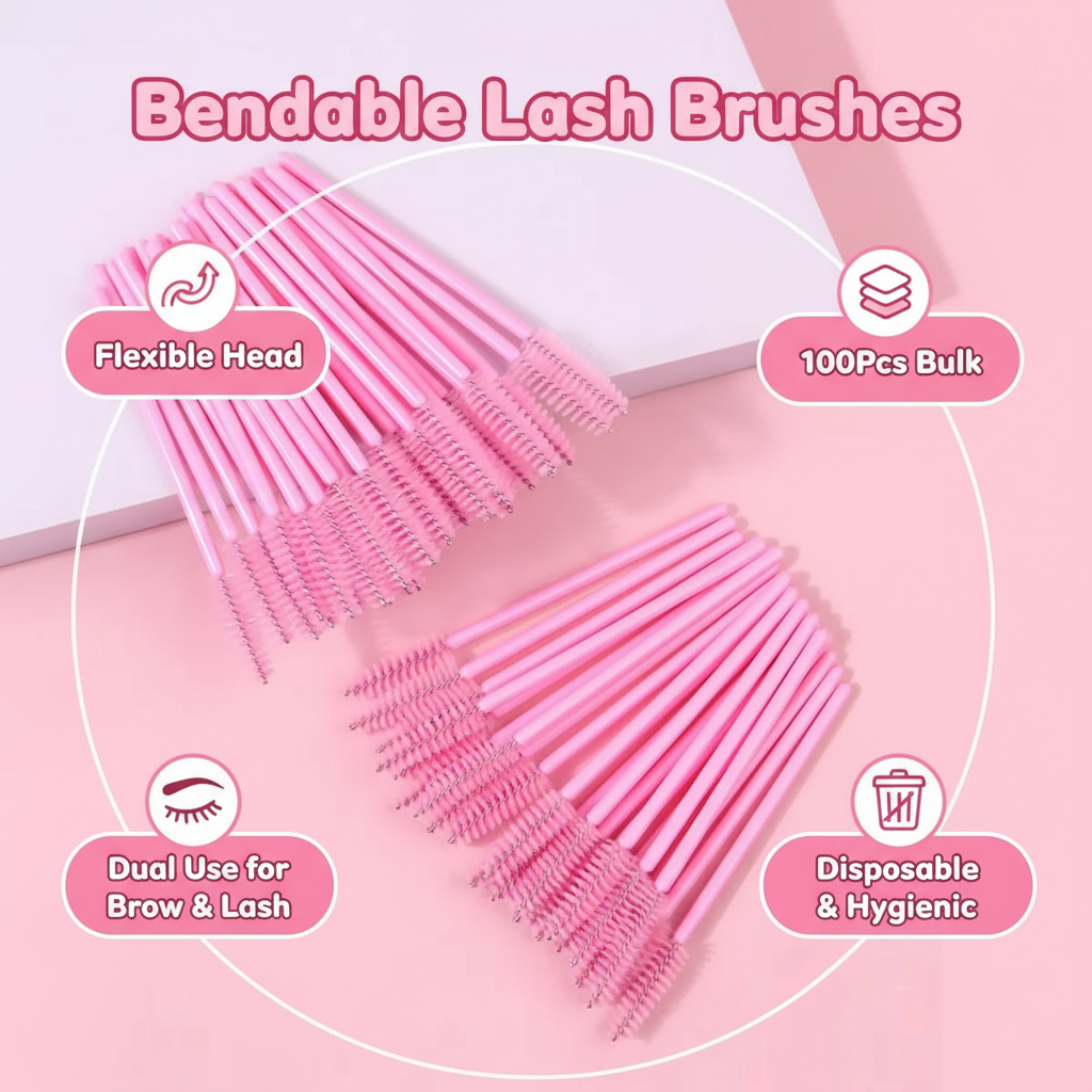 50pcs Disposable Eyelash Brush - Lashes Eyelash Extension 评论和价格