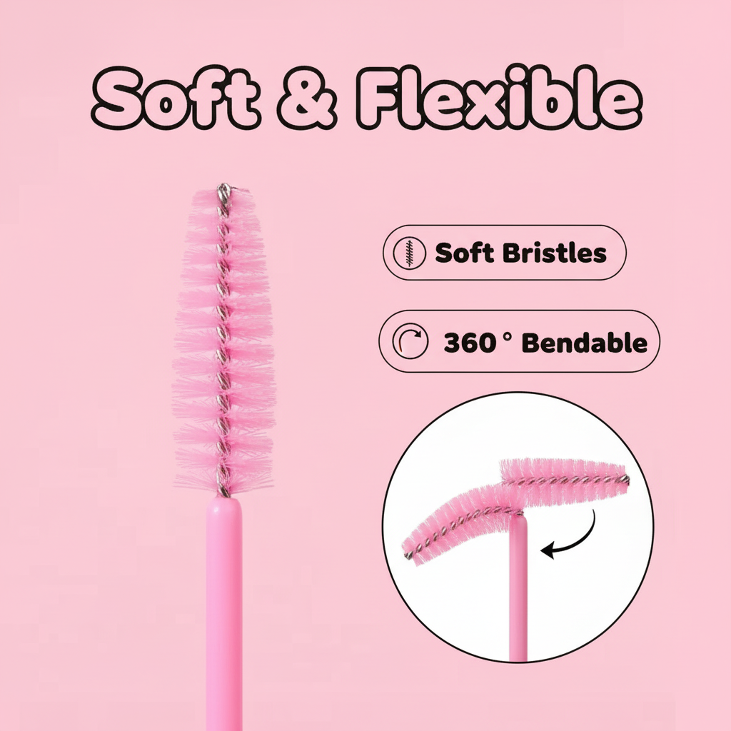 50pcs Disposable Eyelash Brush - Lashes Eyelash Extension 评论和价格