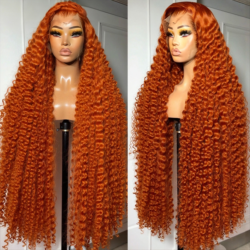 13x6 Ginger Orange Deep Wave L - Eyelash Extension Natural Look 评论和价格
