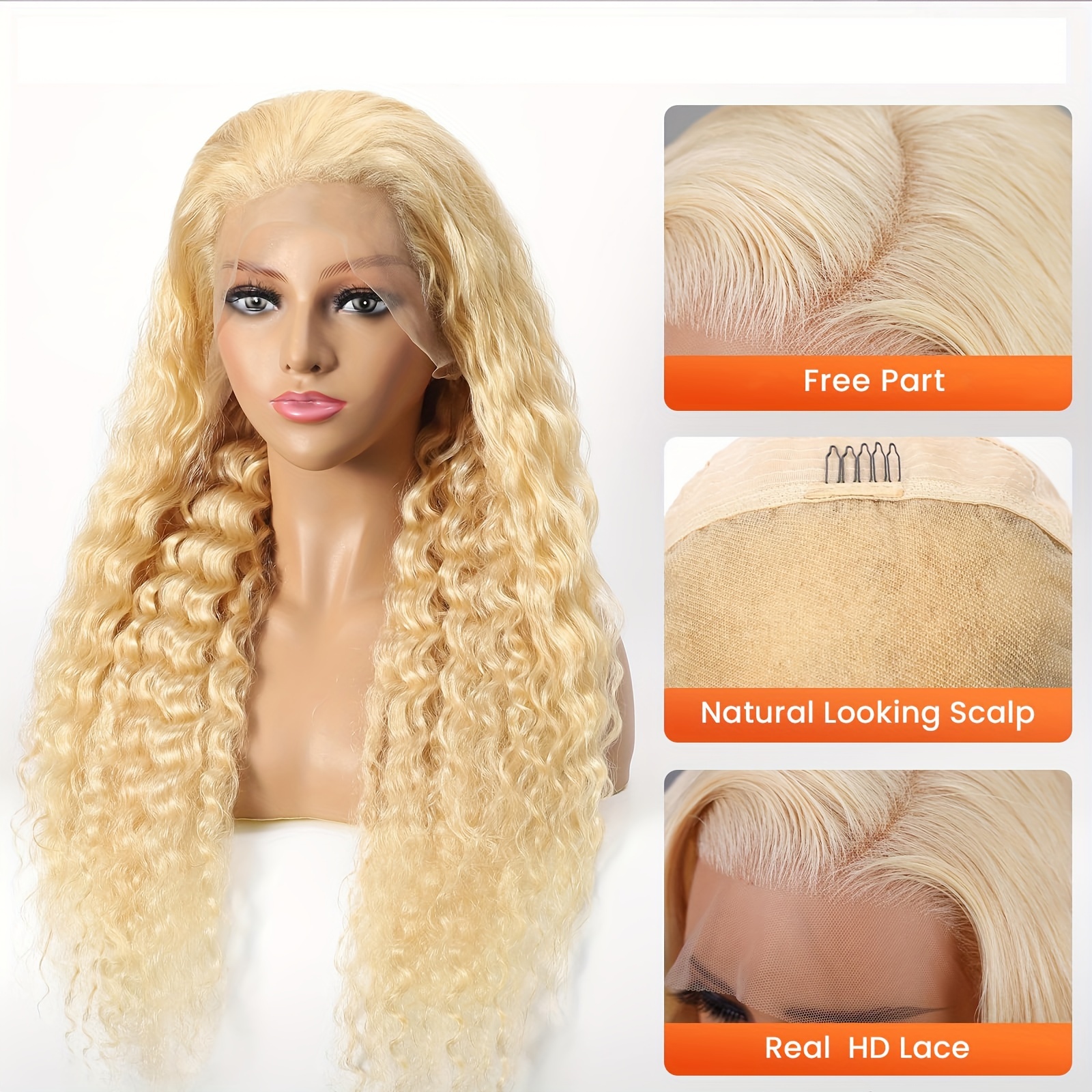 613 HD Lace Frontal Wig 13x4 1 - Eyelash Extension Natural Look 评论和价格