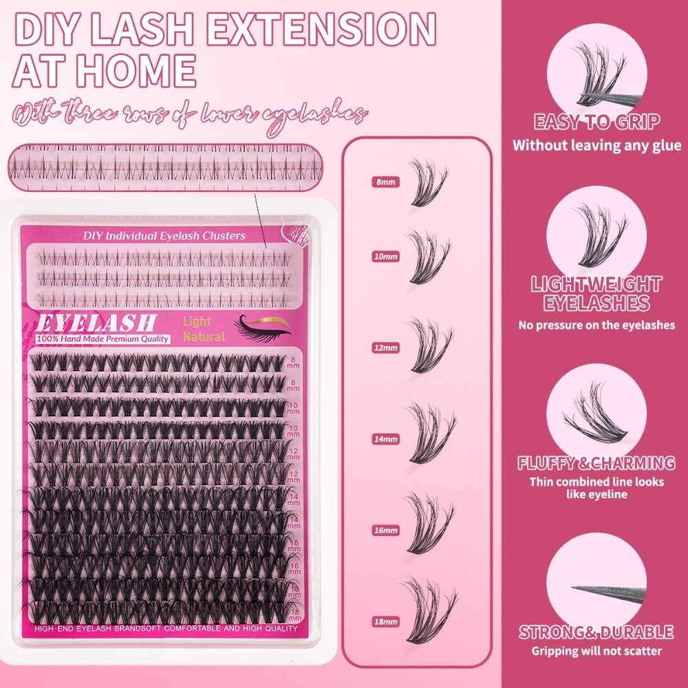 8-18mm Length False Eyelashes  - Eyelash Extension Natural Look 评论和价格