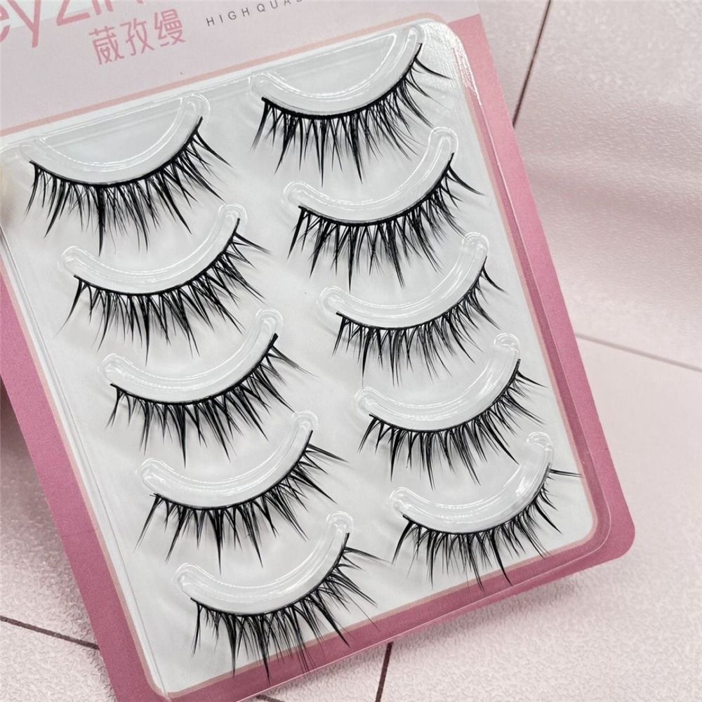 5 Pairs Pack Japanese Cosplay  - Eyelash Extension Japanese 评论和价格