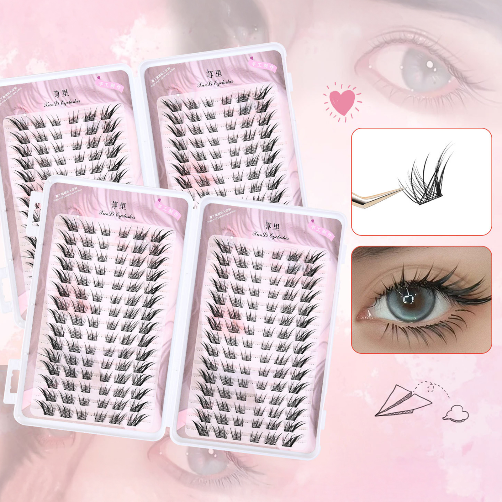Large Capacity Manga Eyelash B - Eyelash Extension Volume Styles 评论和价格