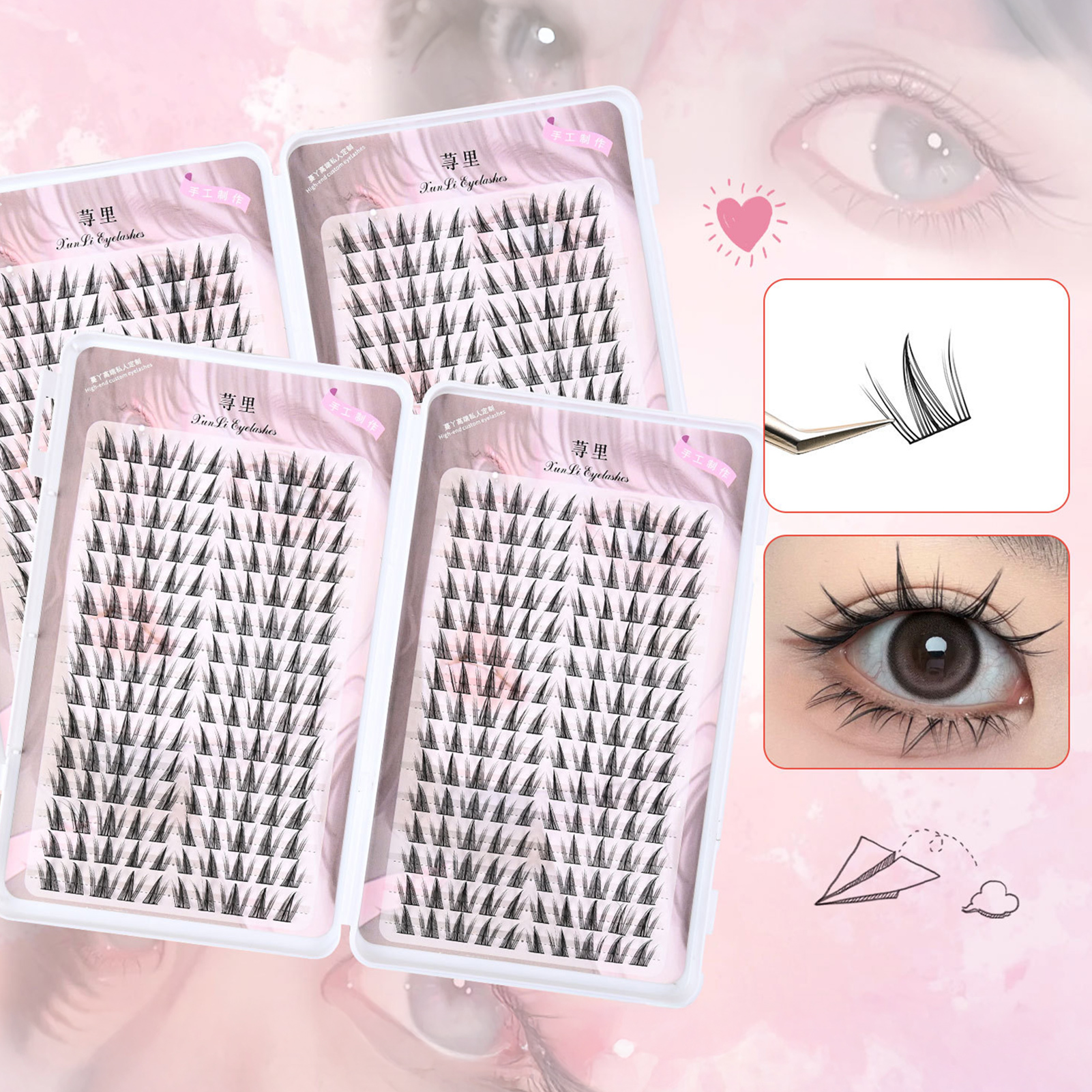 Large Capacity Manga Eyelash B - Eyelash Extension Volume Styles 评论和价格