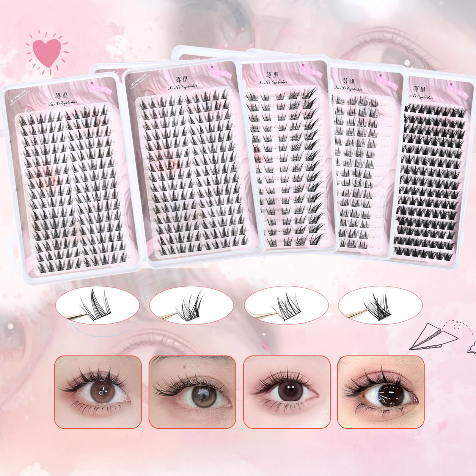Large Capacity Manga Eyelash B - Eyelash Extension Volume Styles 评论和价格