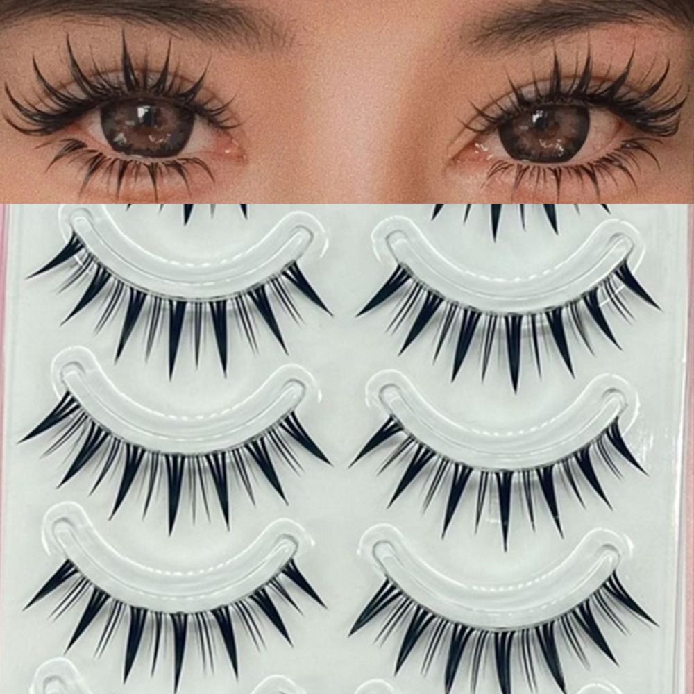 5 Pairs Pack Japanese Cosplay  - Eyelash Extension Japanese 评论和价格
